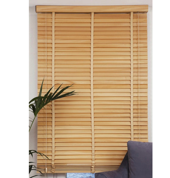 50 mm geïmporteerde houten jaloezie